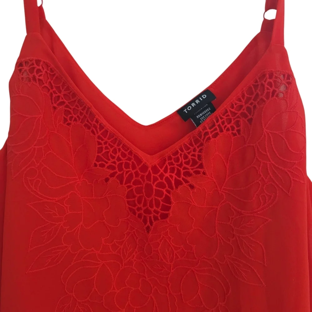 Torrid Vibrant Red Camisole Top - Picture 6 of 9